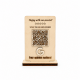Επιτραπέζιο Stand με Λογότυπο & QR Code 3D | Διπλής Όψης | 12 x 8cm